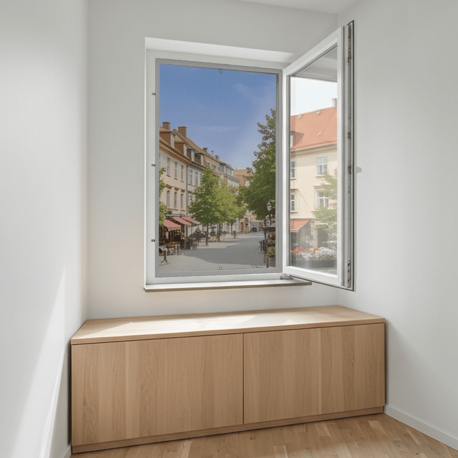 Framed Mosquito Net Silver