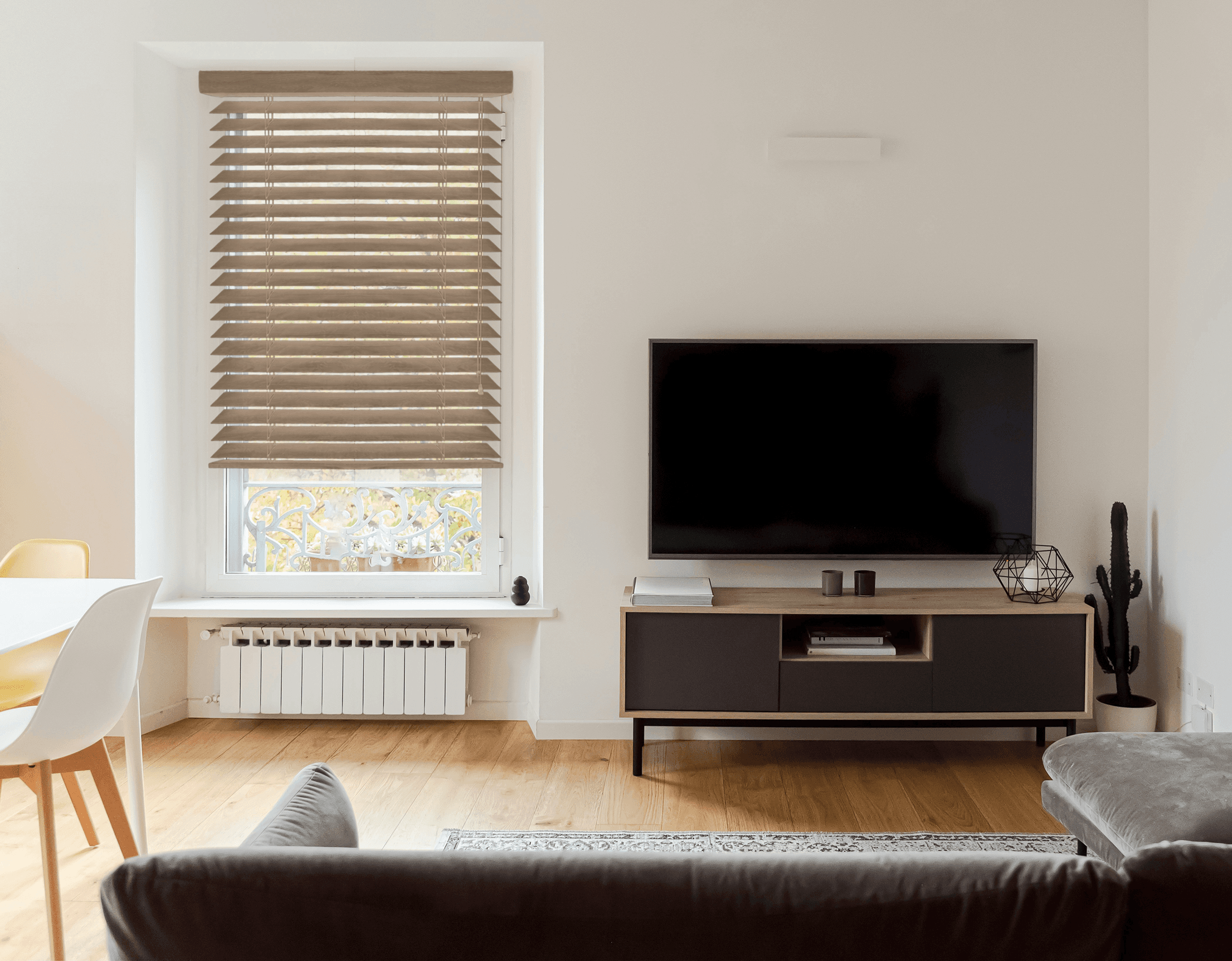 Oak Wooden Venetian Blinds 50mm
