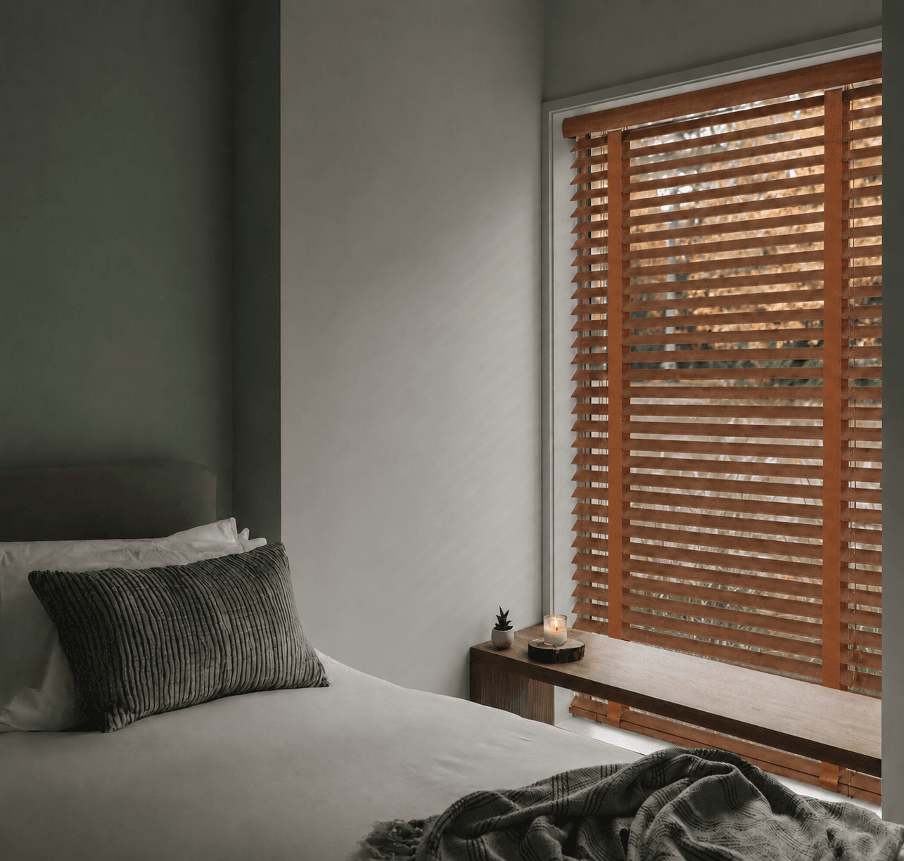 Cherry Wood Venetian Blinds 50mm