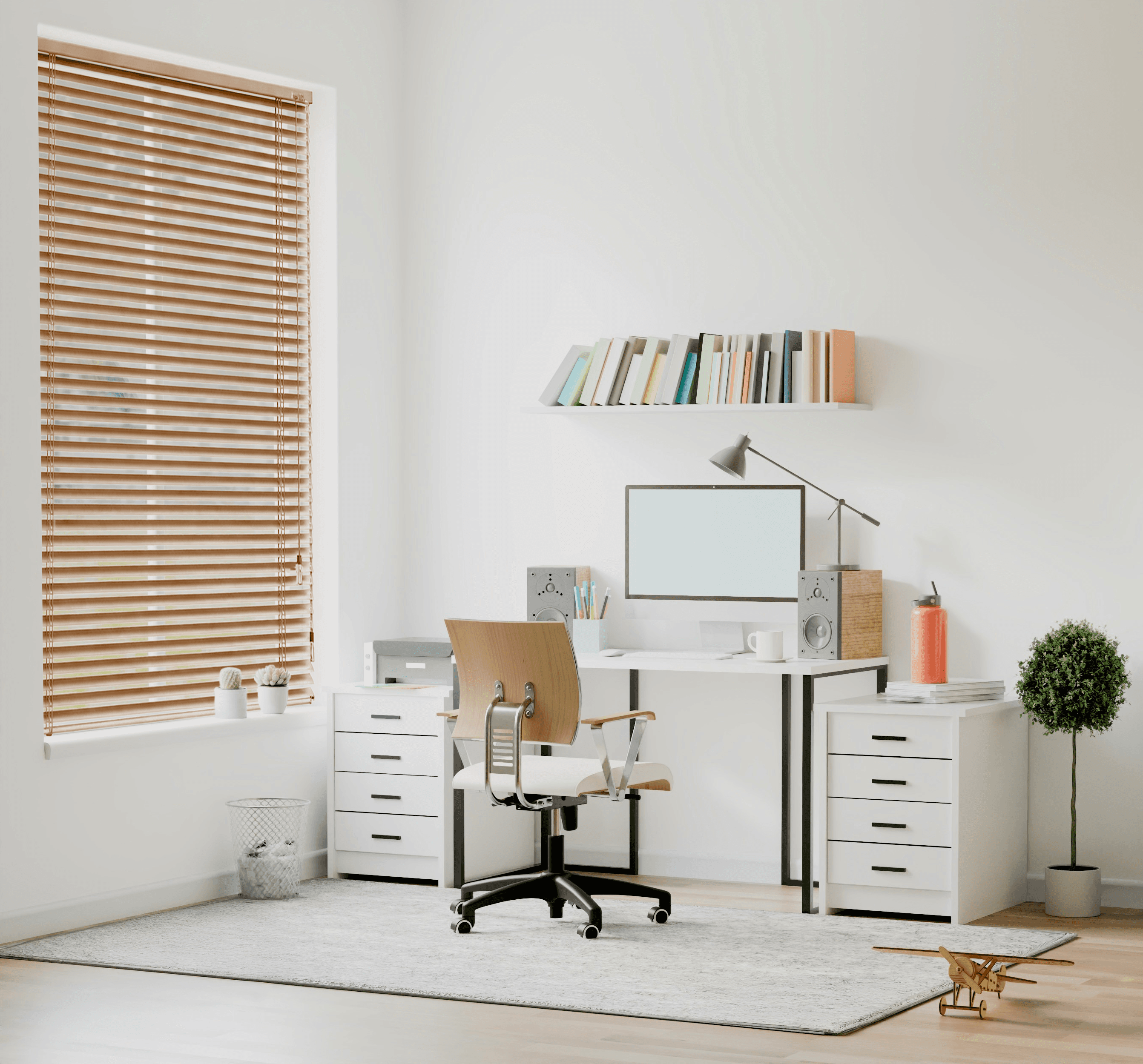 Peach Aluminium Venetian Blinds 25mm